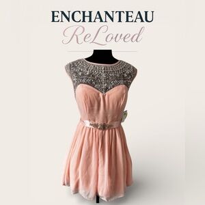 Windsor Pink Embellished Mini Dress